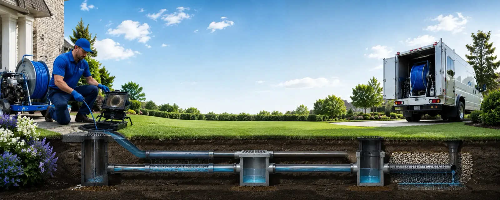 Outdoor drain cleaning information for Twin Oaks, OK
